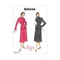 Butterick Ladies Sewing Pattern 6379 Vintage Style Jacket & Midi Length Skirt Suit