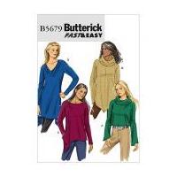 butterick ladies easy sewing pattern 5679 jersey tops