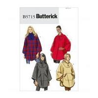 butterick ladies easy sewing pattern 5715 loose fitting capes