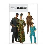 Butterick Ladies & Men's Easy Sewing Pattern 5725 Caftans & Lounge Wear