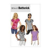 Butterick Ladies Easy Sewing Pattern 5645 Jersey Tops