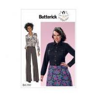 Butterick Ladies Sewing Pattern 6390 Button Down Jacket with Bust Pockets