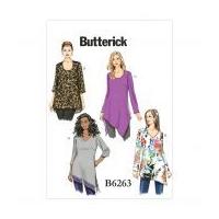 butterick ladies plus size easy sewing pattern 6263 tunic tops