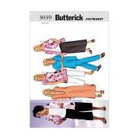 butterick ladies plus size easy sewing pattern 3039 tops dress skirt t ...