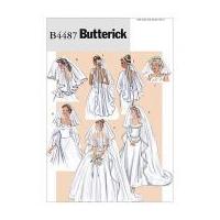 butterick ladies sewing pattern 4487 bridal wedding veils