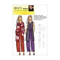 Butterick Ladies Plus Size Sewing Pattern 5473 Jacket, Waistcoat & Trousers