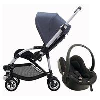 bugaboo bee 5 besafe travel system silverblueblack