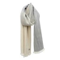 Bufandy-Scarfs - Shawl Fabian Ombre - White