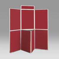 busyfold heavy duty w 2100mm x h 1200mm panel display systems burgundy