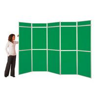 busyfold heavy duty w 3500mm x h 2000mm panel display systems emerald  ...