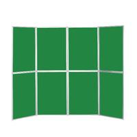 Busyfold Heavy Duty W 2800mm x H 2000mm Panel Display Systems Emerald Green