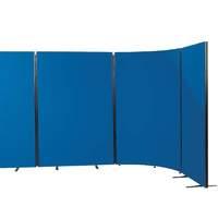 Busyscreen W 1500mm x H 1525mm Partition System Woven Cloth Royal Blue