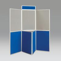 Busyfold Heavy Duty W 2100mm x H 1200mm Panel Display Systems Blue and Grey