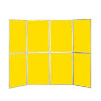 Busyfold Heavy Duty W 2800mm x H 2000mm Panel Display Systems Yellow