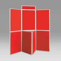 Busyfold Heavy Duty W 2100mm x H 1200mm Panel Display Systems Alfa Red