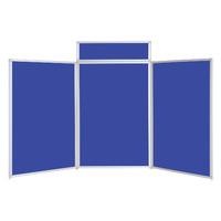 busyfold heavy duty w 2100mm x h 1200mm tabletop displays royal blue