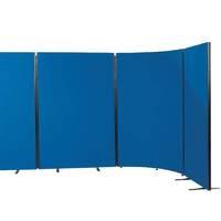 Busyscreen W 1131mm x H 1225mm Partition System Woven Cloth Royal Blue