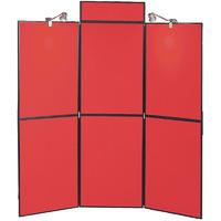 Busyfold Light W 2400mm x H 1800mm Panel Display System Alfa Red