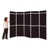 busyfold heavy duty w 3500mm x h 2000mm panel display systems black