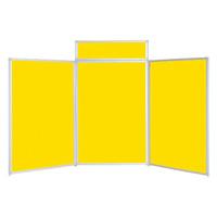 Busyfold Heavy Duty W 2100mm x H 1200mm Tabletop Displays Yellow