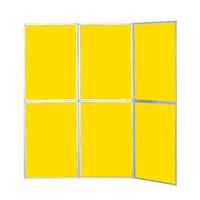 Busyfold Heavy Duty W 2100mm x H 2000mm Panel Display Systems Yellow