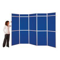 busyfold heavy duty w 3500mm x h 2000mm panel display systems royal bl ...