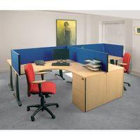 busyscreen desk top rectangular screen blue wxdxh 32 x 1800 x 400