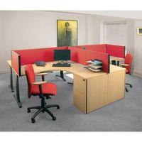 busyscreen desk top rectangular screen red wxdxh 32 x 1800 x 400