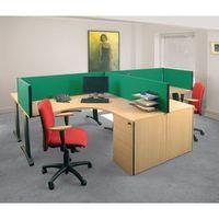 busyscreen desk top rectangular screen green wxdxh 32 x 1800 x 400