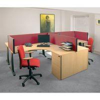 busyscreen desk top rectangular screen burgundy wxdxh 32 x 1800 x 4