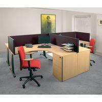 BUSYSCREEN DESK TOP RECTANGULAR SCREEN - BLACK WXDXH: 32 X 1800 X 400