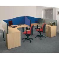 busyscreen desk top wave screen blue wxdxh 32 x 1800 x 600