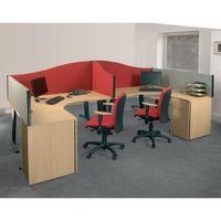 busyscreen desk top wave screen red wxdxh 32 x 1800 x 600