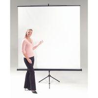 budget tripod screen white cloth black case wxdxh 60 x 1250 x 1250