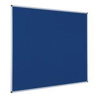 budget felt noticeboard 600 x 450mm hxw blue