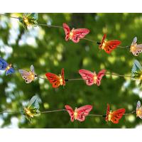 Butterflies Solar String Lights (20 - SAVE £10), Plastic