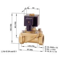 Busch Jost 8237000.9382.23049 2/2-Way Solenoid Diaphragm Valve G1/...