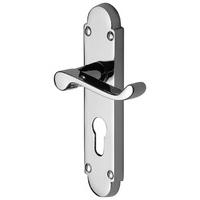 Builder Range BUI548 Chrome EURO PROFILE Lock Door Furniture