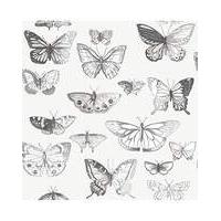 Butterflies Taupe/Cream