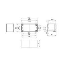 Build-in casing 162 x 82 x 85 Acrylonitrile butadiene styrene Light grey (RAL 7035) Spelsberg TG ABS 1608-9-o 1 pc(s)