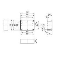 Build-in casing 202 x 152 x 90 Polycarbonate (PC) Light grey (RAL 7035) Spelsberg TG PC 2015-8-o 1 pc(s)