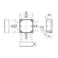 Build-in casing 124 x 122 x 55 Polycarbonate (PC) Light grey (RAL 7035) Spelsberg TG PC 1212-6-to 1 pc(s)