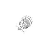 Bulgin PX0931/02/P - 2 Pole IP68 Plug Connector, 900 Series Buccaneer, Panel Mount, 32A