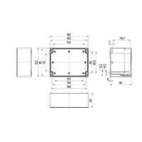 Build-in casing 162 x 122 x 90 Acrylonitrile butadiene styrene Light grey (RAL 7035) Spelsberg TG ABS 1612-9-o 1 pc(s)