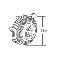 Bulgin PX0730/P - 3 Pole IP68 Pin Connector, Standard Buccaneer, Front Panel Mount, 10A