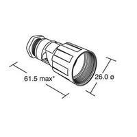 Bulgin PX0800 - IP68 Connector Body, Mini Buccaneer, Flex Cable Mount