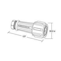 Bulgin PX0911/04/P - 4 Pole IP68 Plug Connector, 900 Series Buccaneer, Standard Flex Cable Mount, 32A