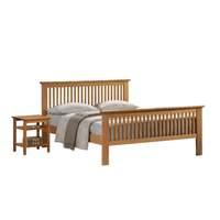 Buckingham Wooden Bed Frame King Oak