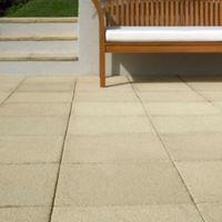 Buff Textured Single Paving Slab (L)450mm (W)450mm