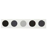 Button Grey & Black Ceramic Border Tile (L)250mm (W)50mm
